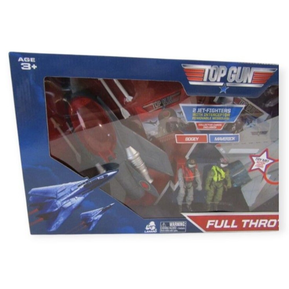 Top Gun Duel Throttle Top Jet Fighter Toy 2020 LANARD Figures Accessories RARE - Picture 3 of 4